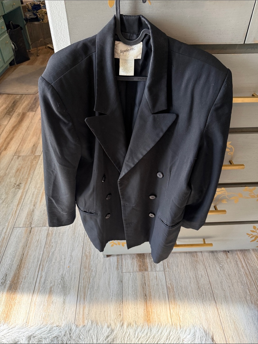 Jacqueline Ferrar Black Double-Breasted Blazer Jacket